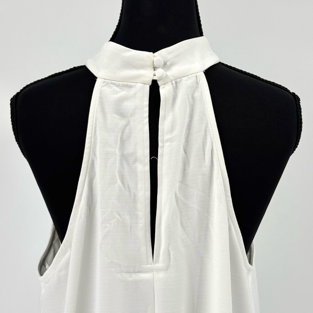 Lulus Love of Mine White Halter Mini Midi Swing Dress, Size L,‎ NWT - Picture 9 of 15